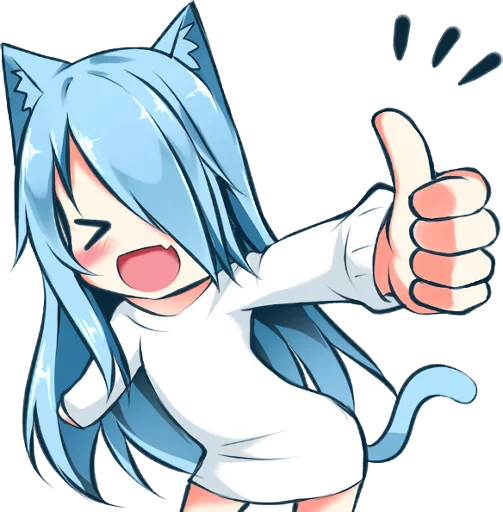 👍 Стикер «Mukineko» для Telegram