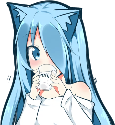 🍼 Стикер «Mukineko» для Telegram