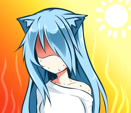 ☀ Стикер «Mukineko» для Telegram