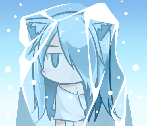 ❄ Стикер «Mukineko» для Telegram