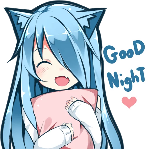 💤 Стикер «Mukineko» для Telegram