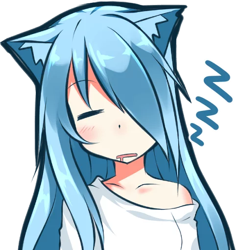 💤 Стикер «Mukineko» для Telegram