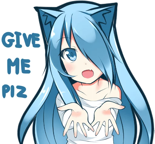 👐 Стикер «Mukineko» для Telegram