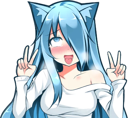 😋 Стикер «Mukineko» для Telegram