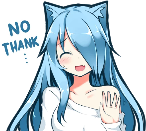 😁 Стикер «Mukineko» для Telegram