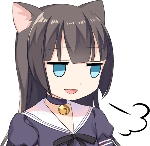 😏 Стикер «Tsundere Cat Girl Miyako» для Telegram