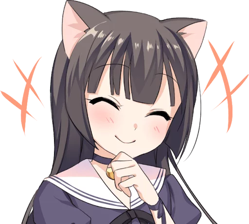 😄 Стикер «Tsundere Cat Girl Miyako» для Telegram
