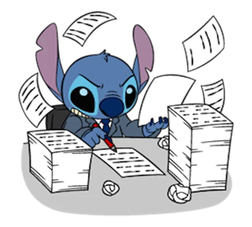 😰 Стикер «LINE_Stitch3» для Telegram