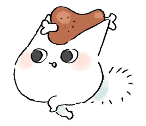 🐾 Стикер «неко» для Telegram