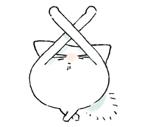 🐾 Стикер «неко» для Telegram