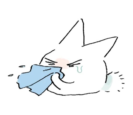 🐾 Стикер «неко» для Telegram