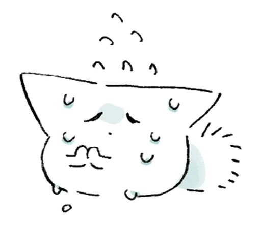 🐾 Стикер «неко» для Telegram