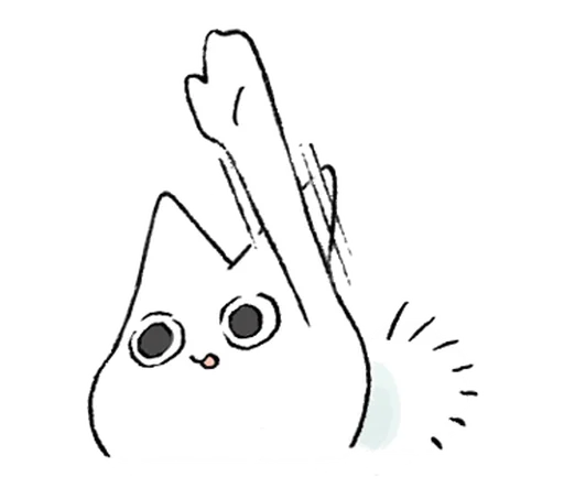 🐾 Стикер «неко» для Telegram