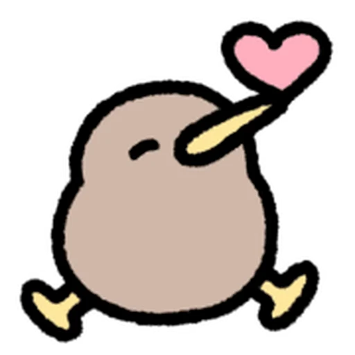 ⭐ Стикер «cute kiwi» для Telegram