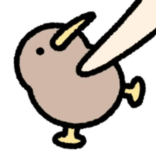 Стикерпак cute kiwi для Telegram