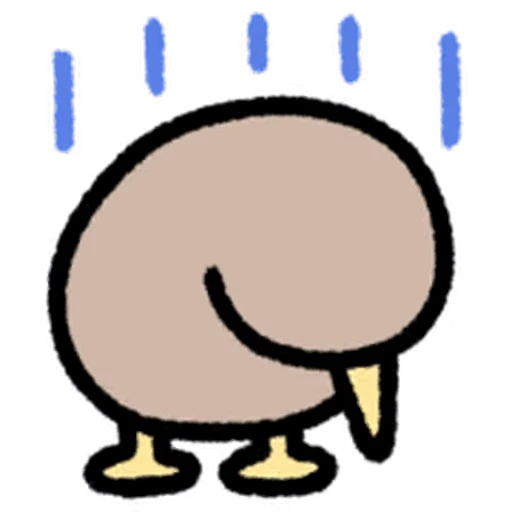⭐ Стикер «cute kiwi» для Telegram