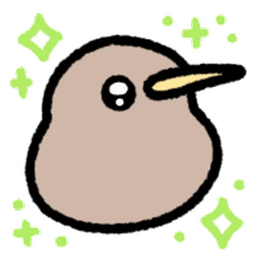 ⭐ Стикер «cute kiwi» для Telegram