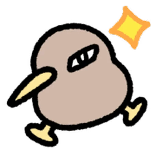 ⭐ Стикер «cute kiwi» для Telegram