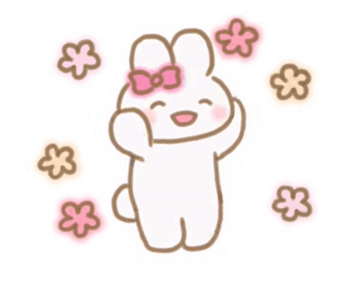 🎀 Стикер «зайка пинки» для Telegram