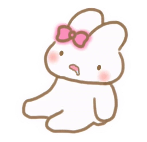 🎀 Стикер «зайка пинки» для Telegram