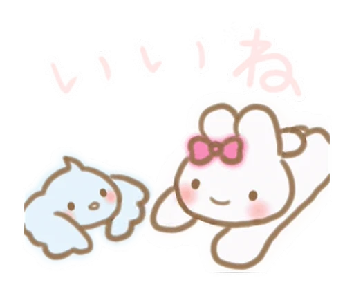 🎀 Стикер «зайка пинки» для Telegram