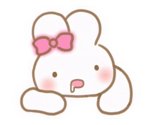 🎀 Стикер «зайка пинки» для Telegram