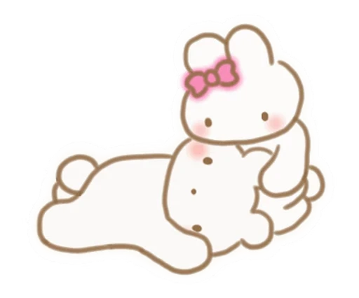 🎀 Стикер «зайка пинки» для Telegram