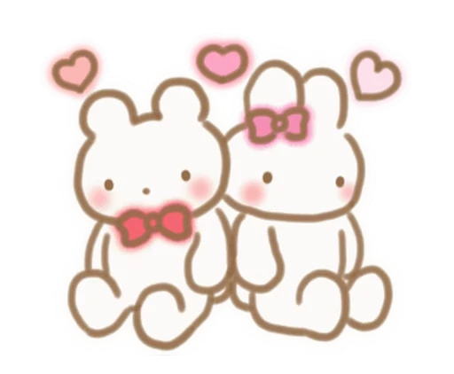 🎀 Стикер «зайка пинки» для Telegram
