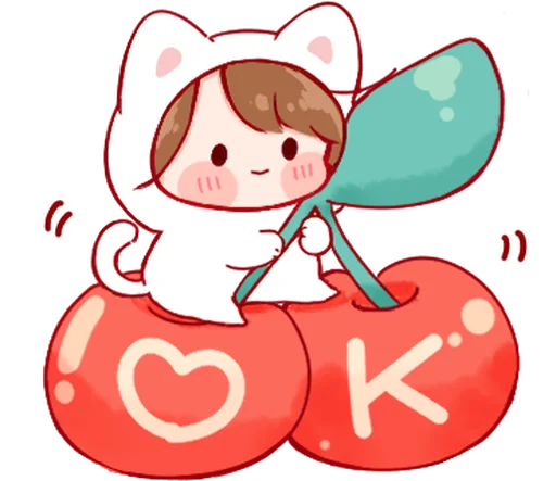Стикерпак Kun cat для Telegram