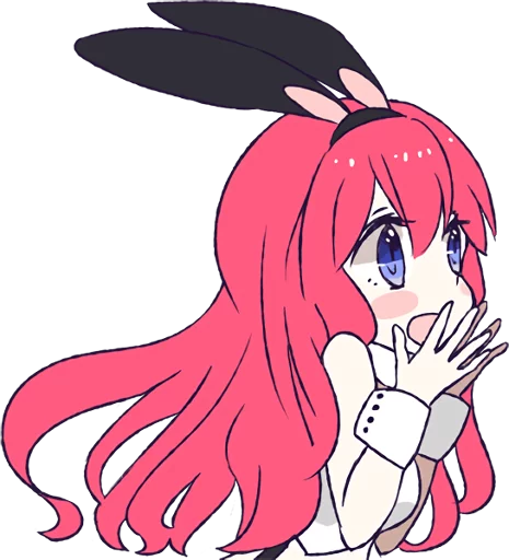 Стикерпак A Cute Little Rabbit Girl для Telegram