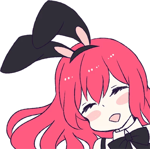 😄 Стикер «A Cute Little Rabbit Girl» для Telegram