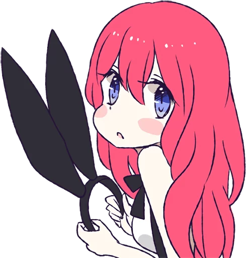 😒 Стикер «A Cute Little Rabbit Girl» для Telegram