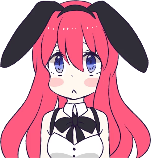 🙁 Стикер «A Cute Little Rabbit Girl» для Telegram
