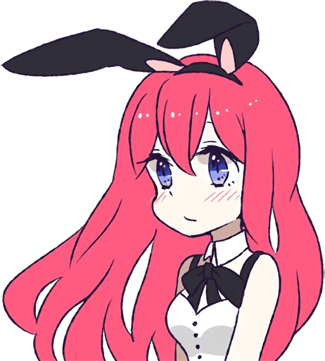 😐 Стикер «A Cute Little Rabbit Girl» для Telegram