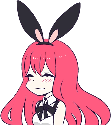 ☺️ Стикер «A Cute Little Rabbit Girl» для Telegram