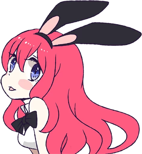 ☺️ Стикер «A Cute Little Rabbit Girl» для Telegram
