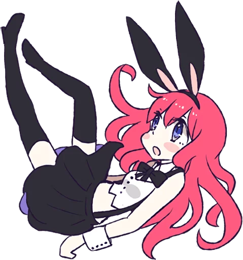 🤔 Стикер «A Cute Little Rabbit Girl» для Telegram