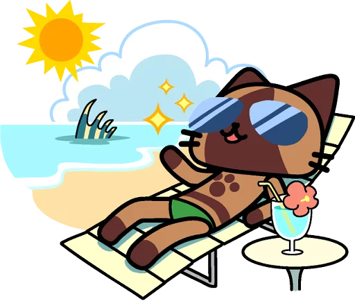 🏖️ Стикер «AIROU» для Telegram