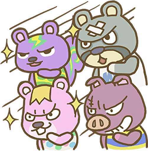 😏 Стикер «Animal Crossing 15th Anniversary Sticker» для Telegram