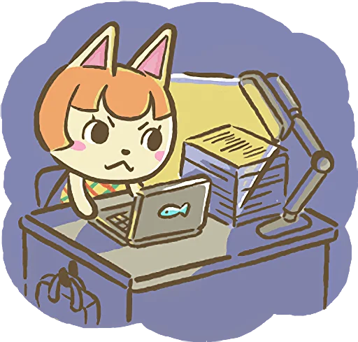 🌙 Стикер «Animal Crossing 15th Anniversary Sticker» для Telegram
