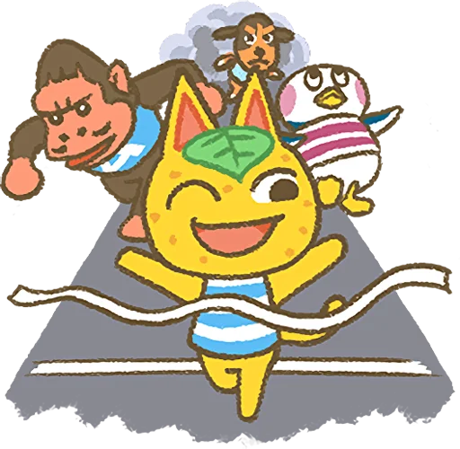 🏃‍♀️ Стикер «Animal Crossing 15th Anniversary Sticker» для Telegram