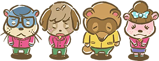 🙇‍♂️ Стикер «Animal Crossing 15th Anniversary Sticker» для Telegram