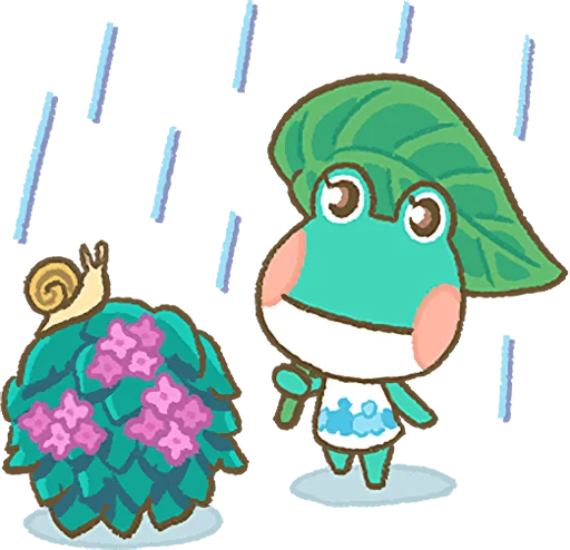 ☔ Стикер «Animal Crossing 15th Anniversary Sticker» для Telegram