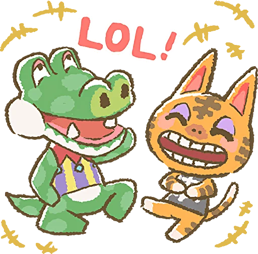 😂 Стикер «Animal Crossing 15th Anniversary Sticker» для Telegram