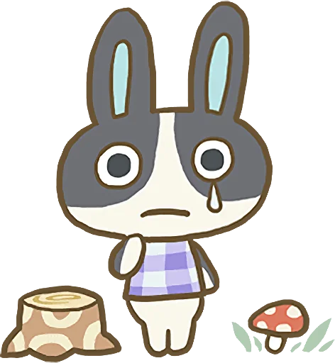 😢 Стикер «Animal Crossing 15th Anniversary Sticker» для Telegram