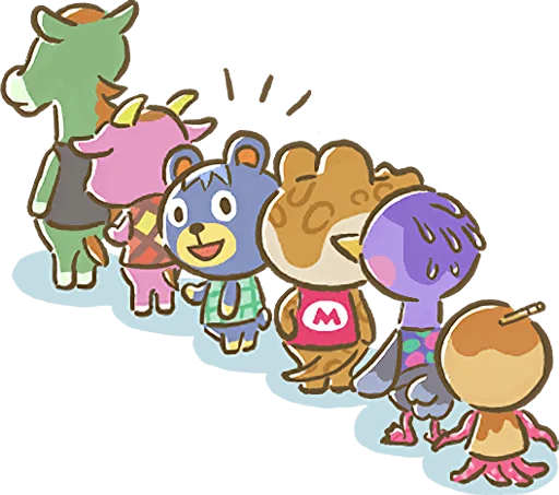 ⏰ Стикер «Animal Crossing 15th Anniversary Sticker» для Telegram