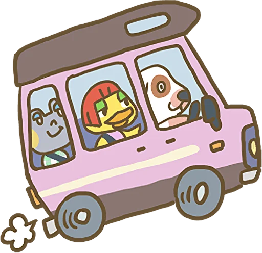 🚗 Стикер «Animal Crossing 15th Anniversary Sticker» для Telegram