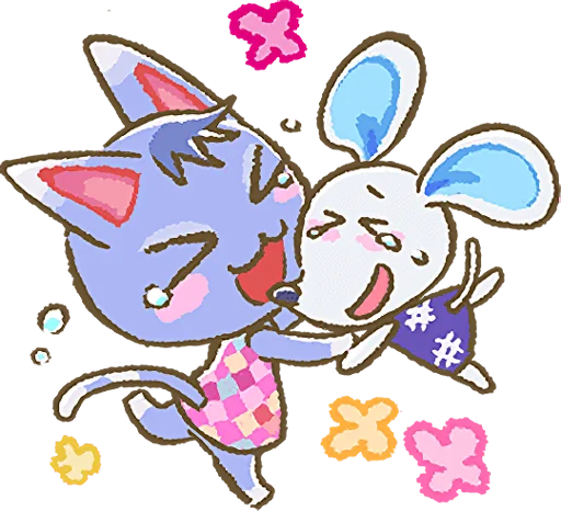🥰 Стикер «Animal Crossing 15th Anniversary Sticker» для Telegram