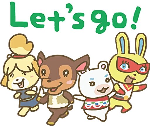✊ Стикер «Animal Crossing 15th Anniversary Sticker» для Telegram