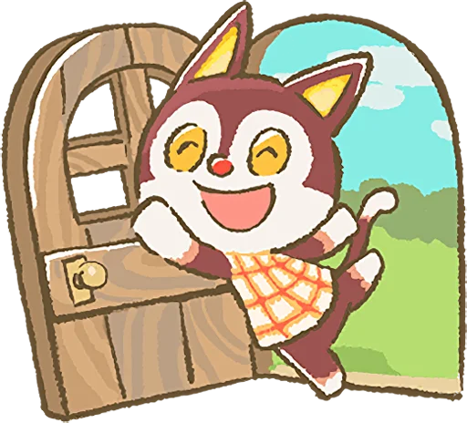 👋 Стикер «Animal Crossing 15th Anniversary Sticker» для Telegram